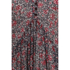 Purple Cotton Casual Dress