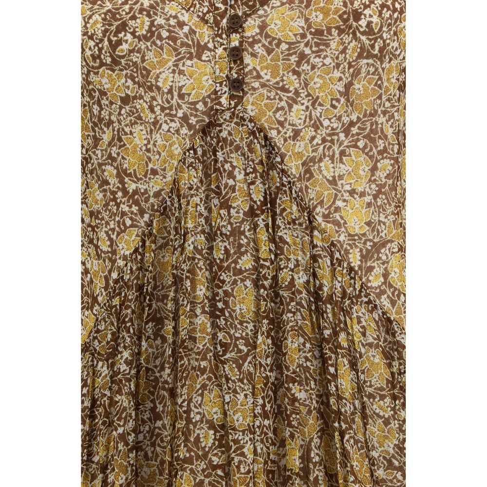 Bicolor Cotton Casual Dress