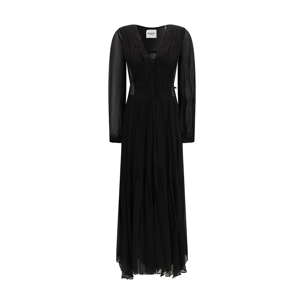 Black Viscose Casual Dress