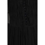 Black Viscose Casual Dress