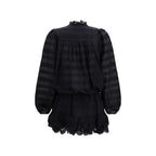 Black Cotton Casual Dress