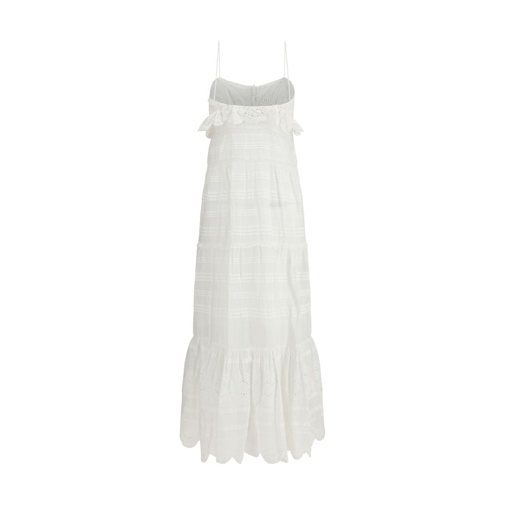 White Cotton Casual Dress