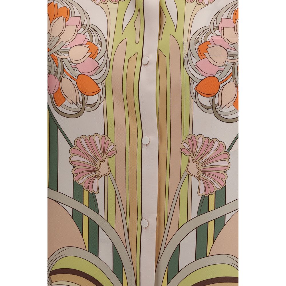 Multicolor Silk Pattern Shirt