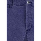 Blue Cotton Bermuda Shorts