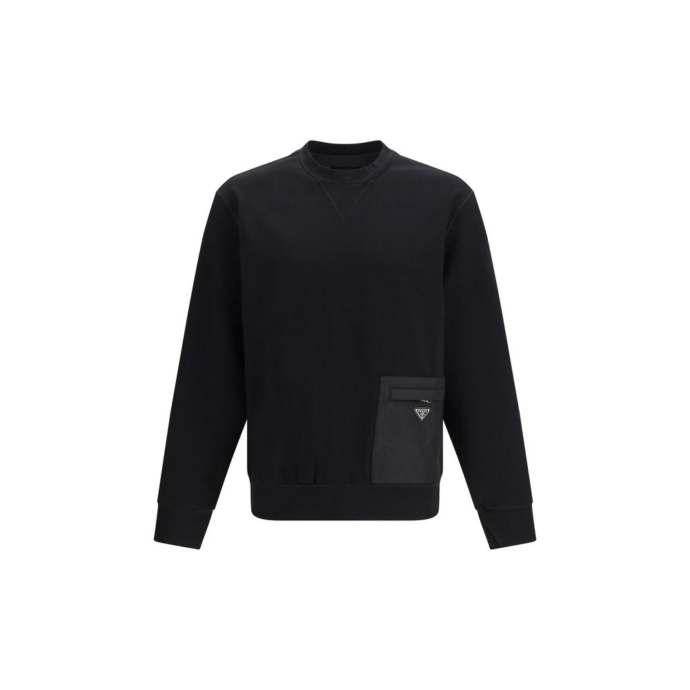Black Viscose Sweatshirt