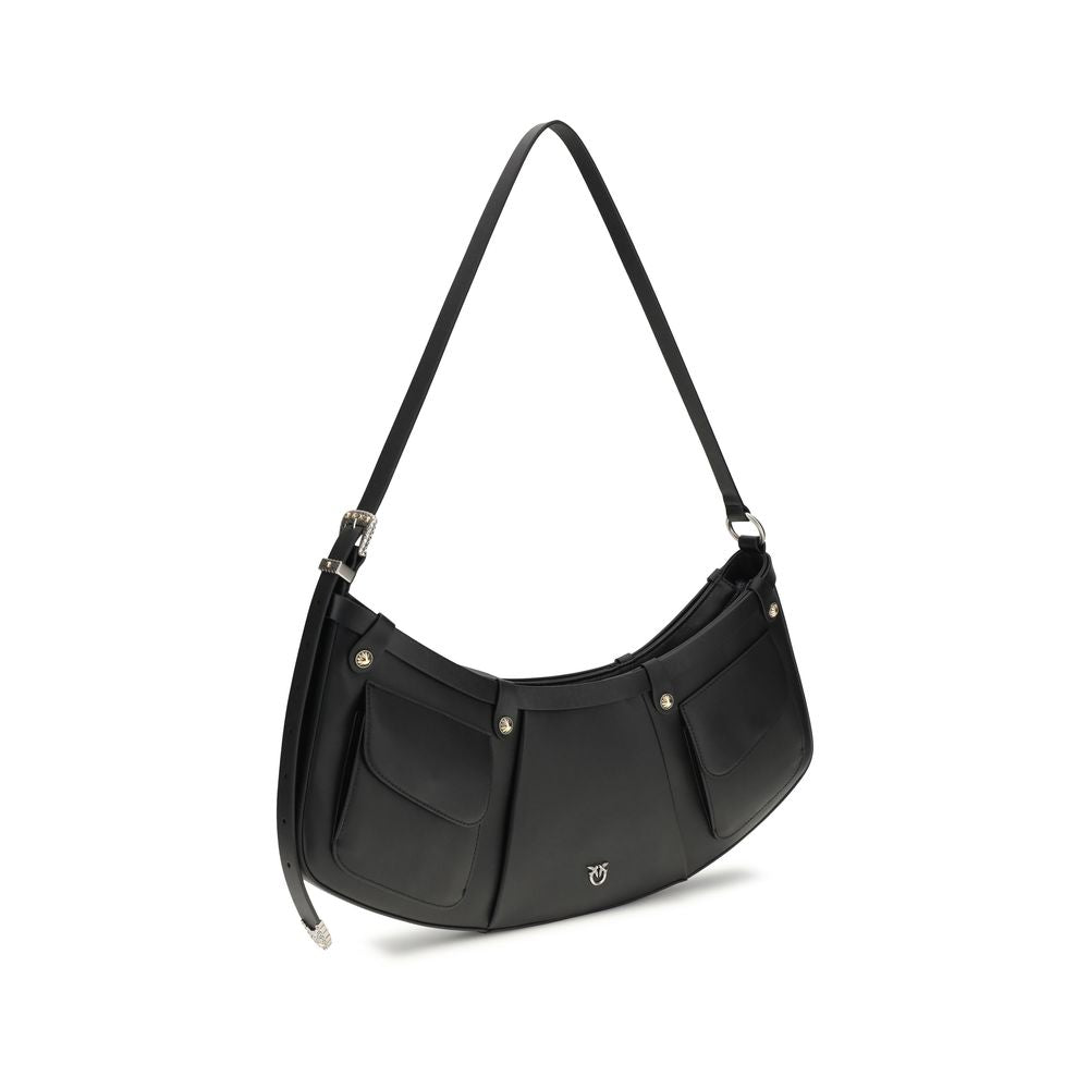 Black Calf Leather Bos Taurus Shoulder Bag