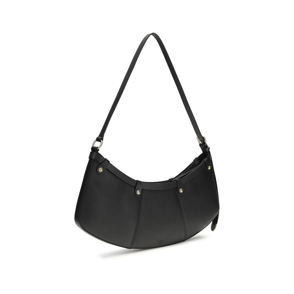 Black Calf Leather Bos Taurus Shoulder Bag