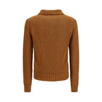 Brown Cotton Polo Shirt