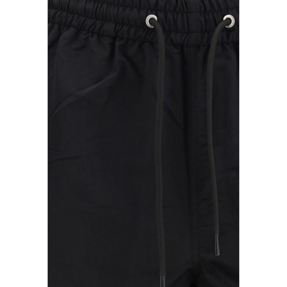 Black Nylon Bermuda Shorts