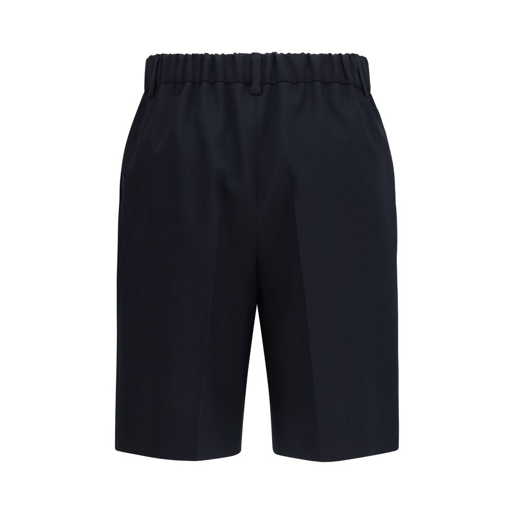 Black Cotton Short And Mini Shorts