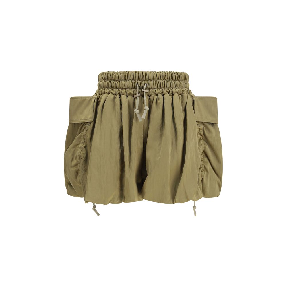 Bicolor Viscose Bermuda Shorts