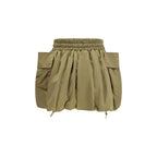 Bicolor Viscose Bermuda Shorts
