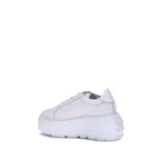 White Other Fibres Platform Sneakers