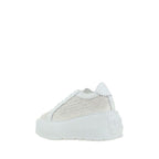 White Other Fibres Platform Sneakers