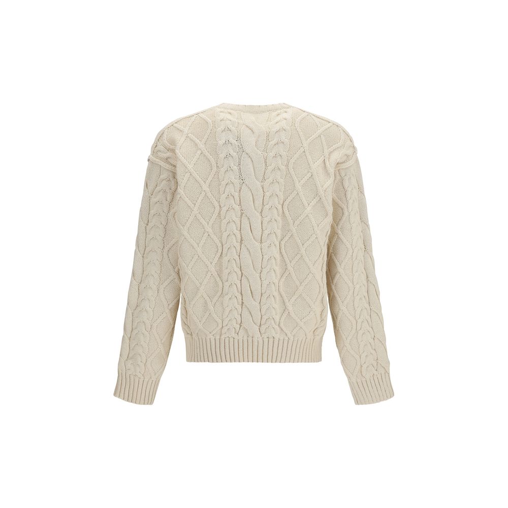 Beige Cotton Sweatshirt