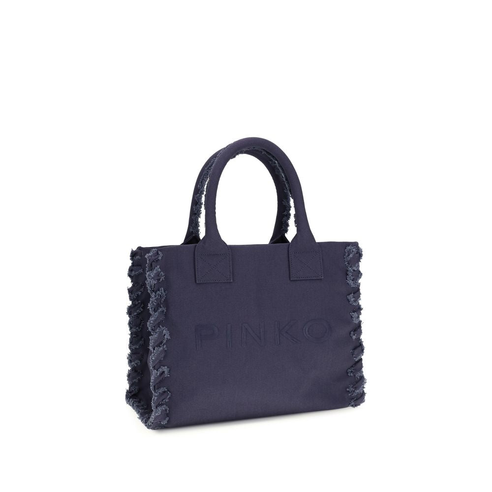 Blue Cotton Shoulder Bag