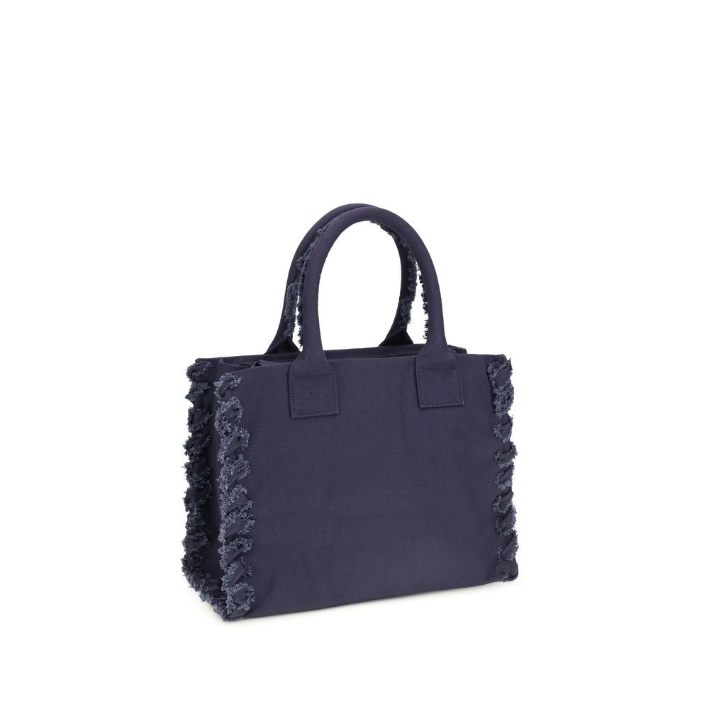 Blue Cotton Shoulder Bag