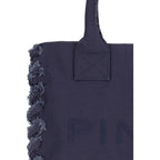 Blue Cotton Shoulder Bag