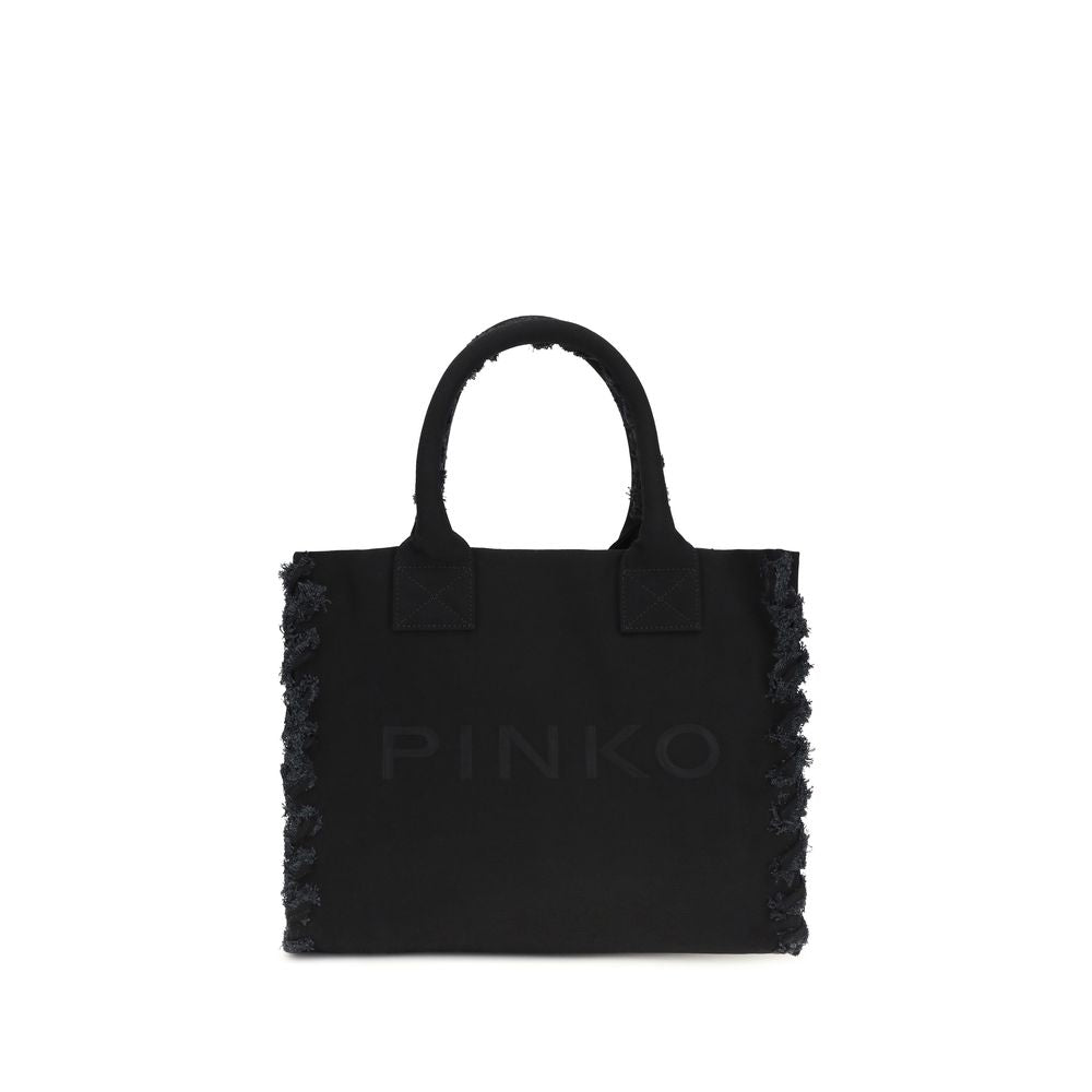 Black Cotton Shoulder Bag