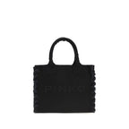 Black Cotton Shoulder Bag