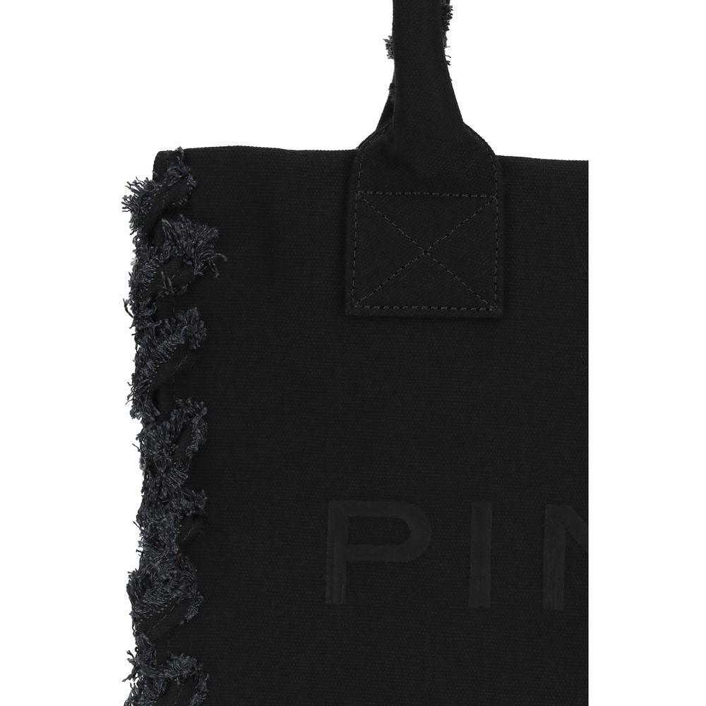Black Cotton Shoulder Bag