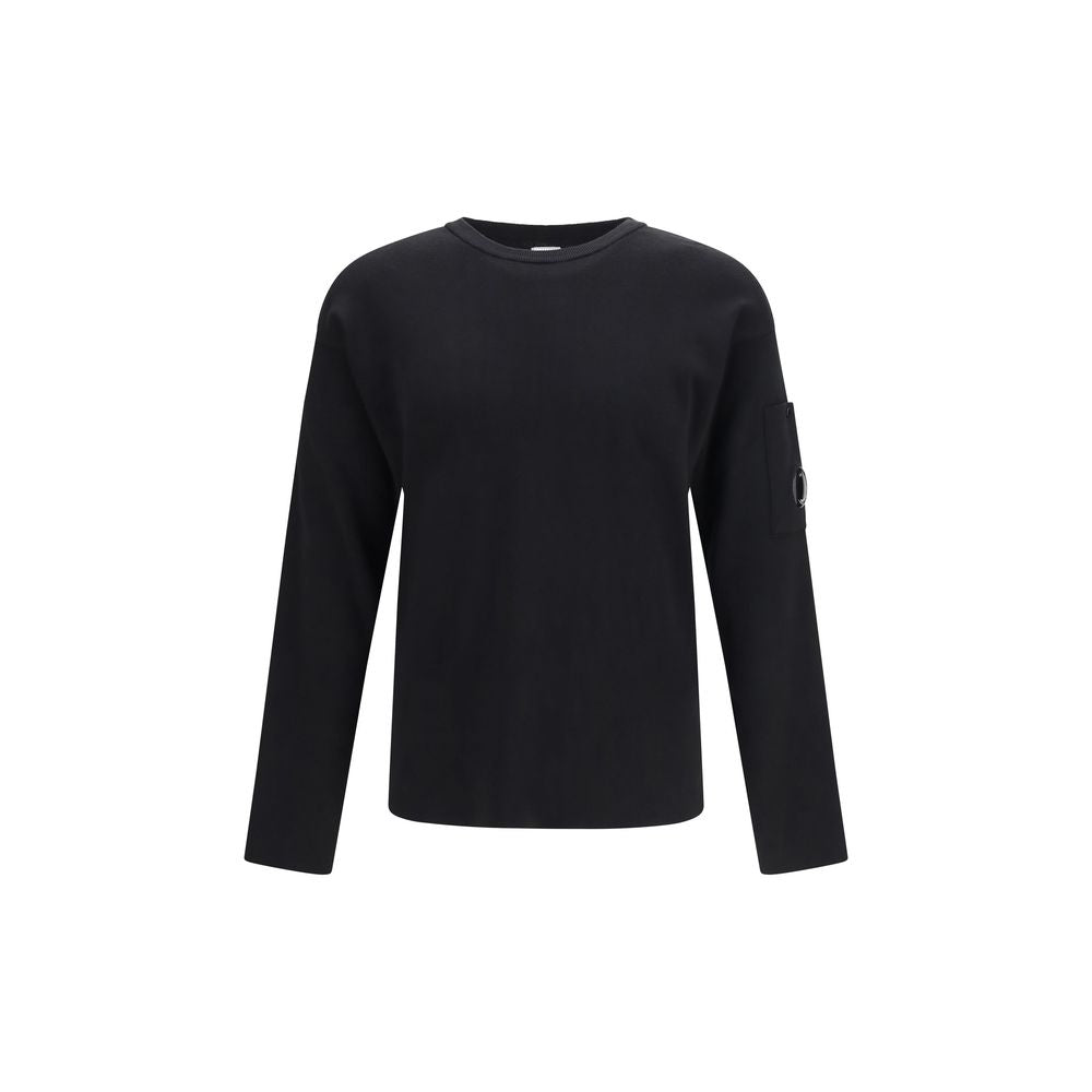 Black Cotton Sweatshirt