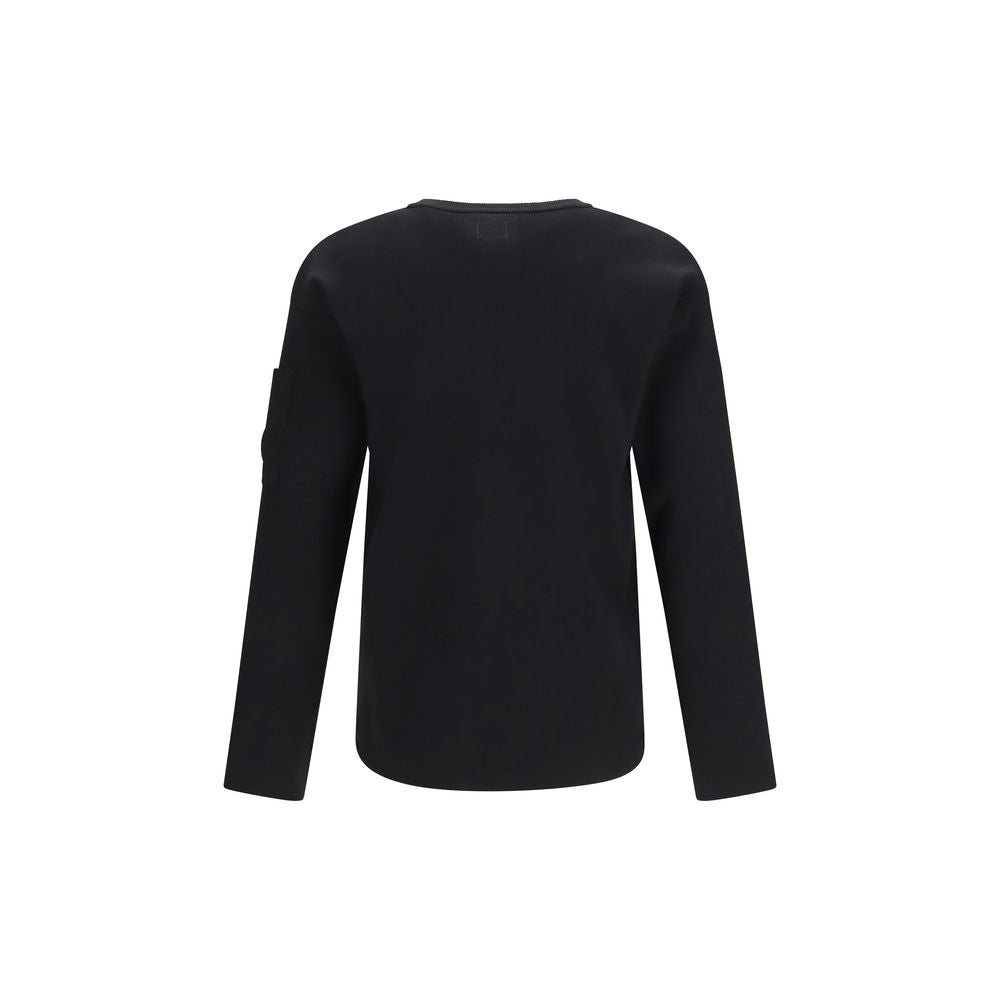Black Cotton Sweatshirt