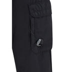 Black Polyamide Cargo Pants