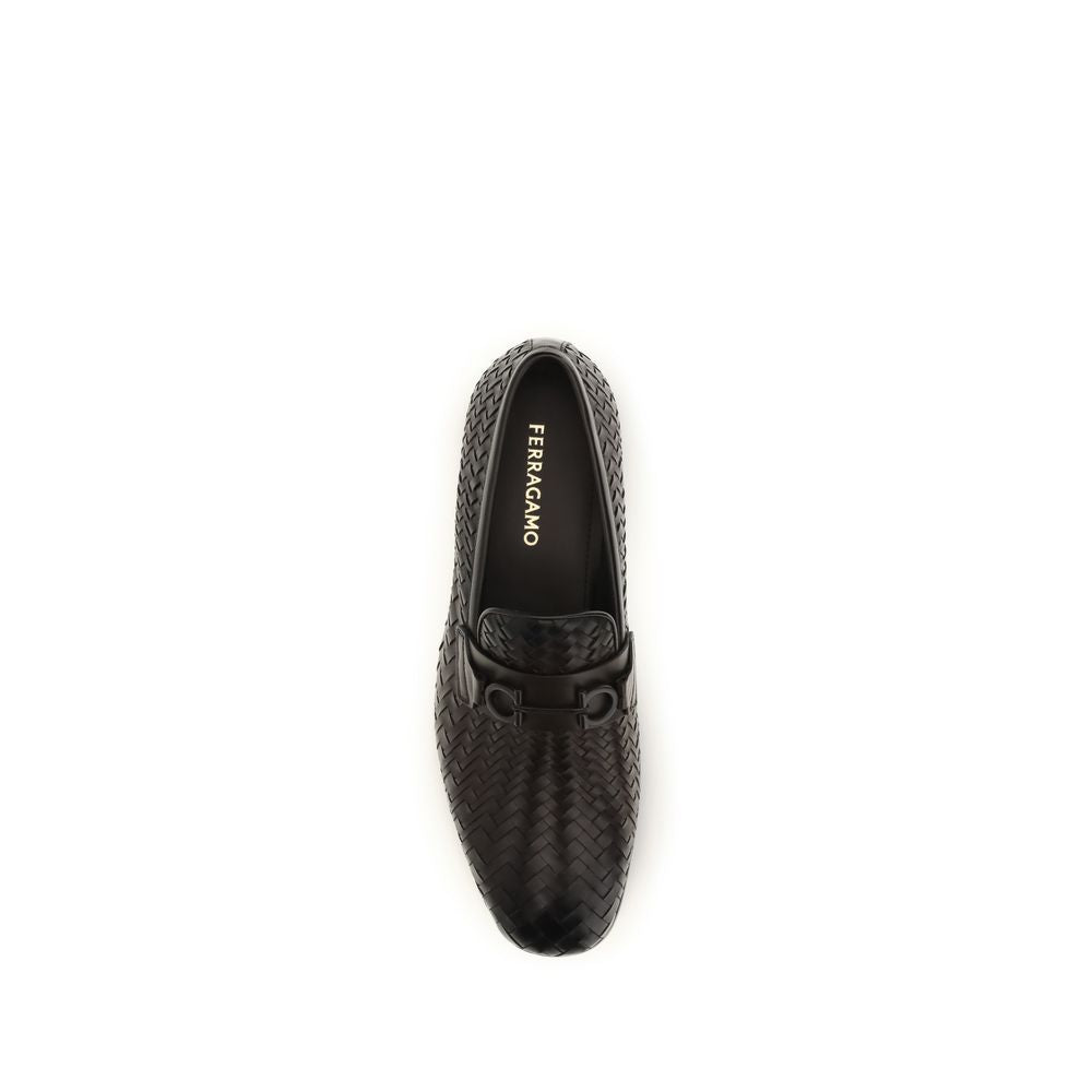 Brown Calf Leather Bos Taurus Slip-On Loafers