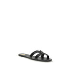 Black Calf Leather Bos Taurus Sandals