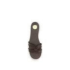 Brown Calf Leather Bos Taurus Sandals