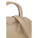 Beige Calf Leather Bos Taurus Shoulder Bag