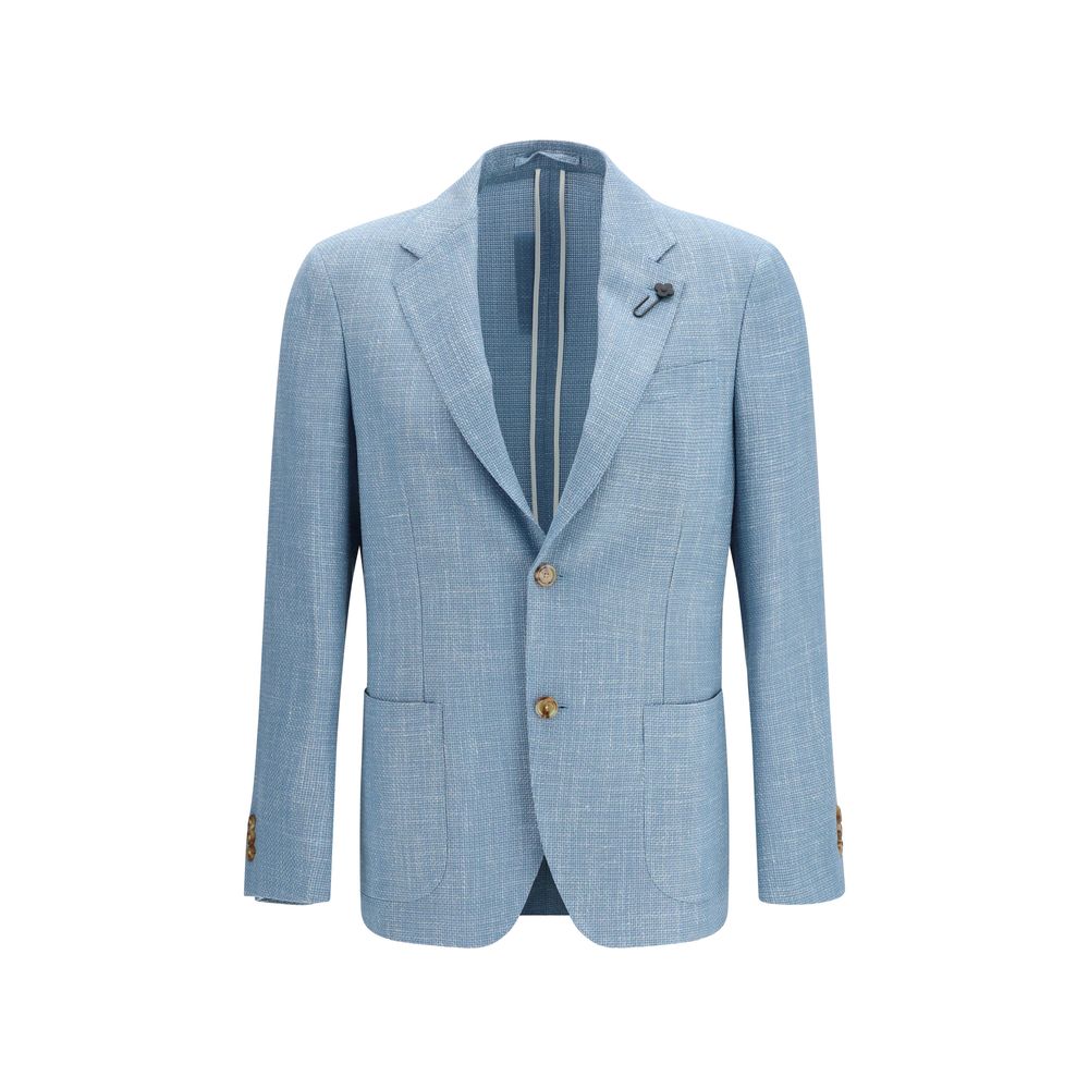 Blue Silk Blazer