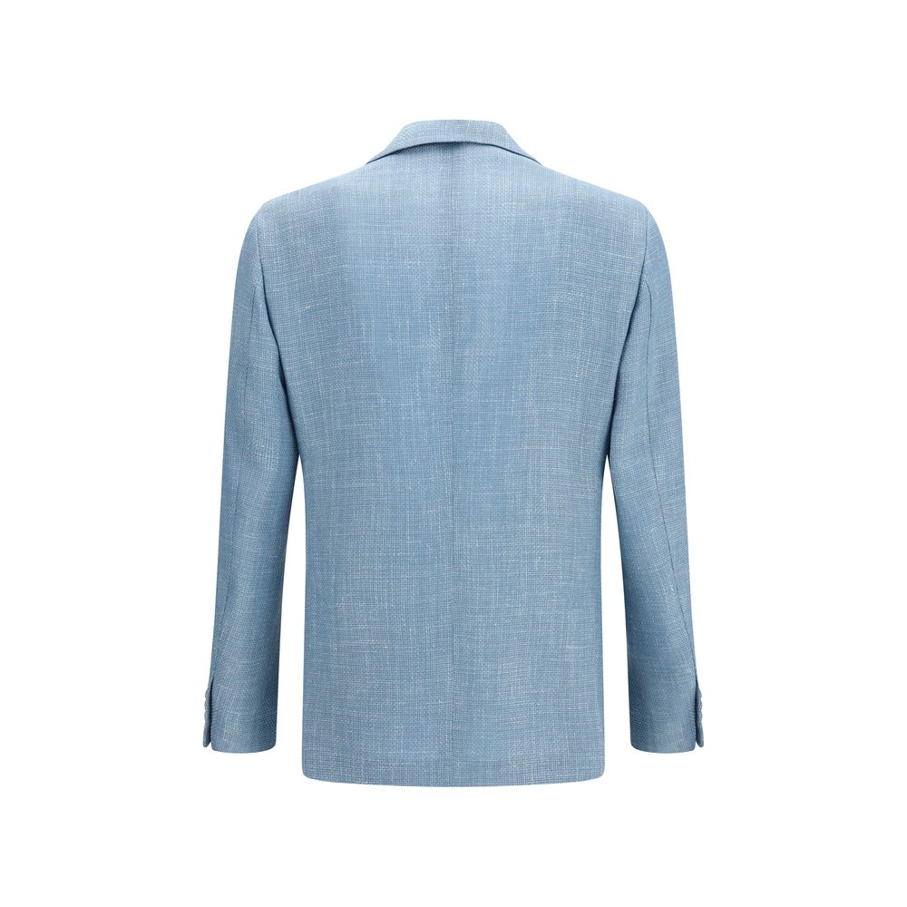 Blue Silk Blazer