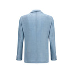 Blue Silk Blazer