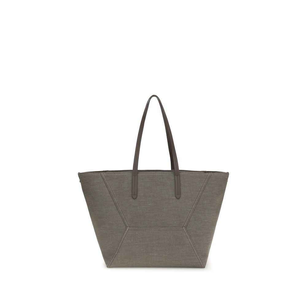 Brown Nylon Shoulder Bag