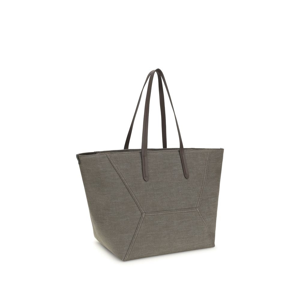 Brown Nylon Shoulder Bag