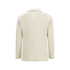 White Cotton Blazer