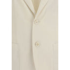 White Cotton Blazer
