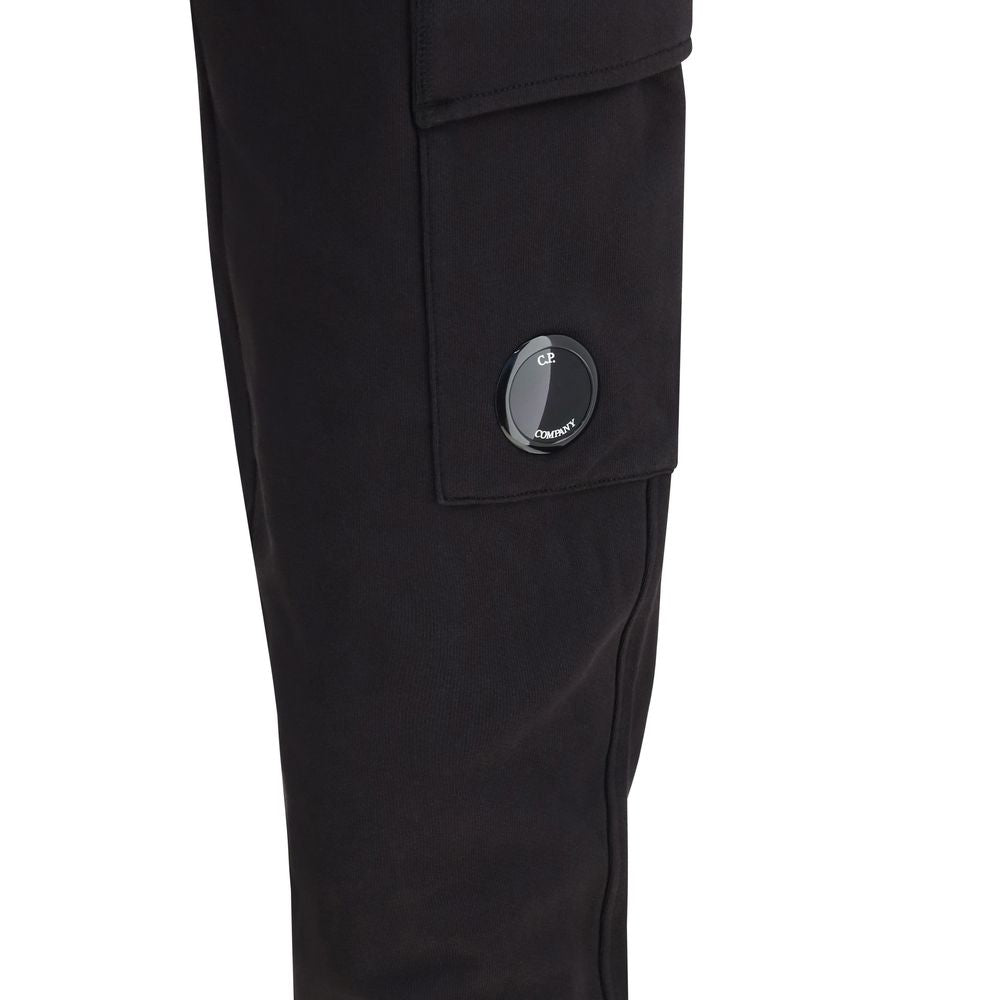 Black Cotton Cargo Pants