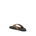 Multicolor Calf Leather Bos Taurus Flip-Flop Sandals
