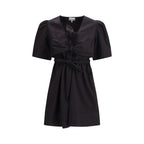 Black Cotton Casual Dress