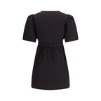 Black Cotton Casual Dress