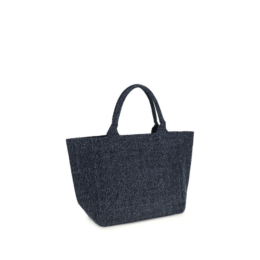 Blue Cotton Shoulder Bag