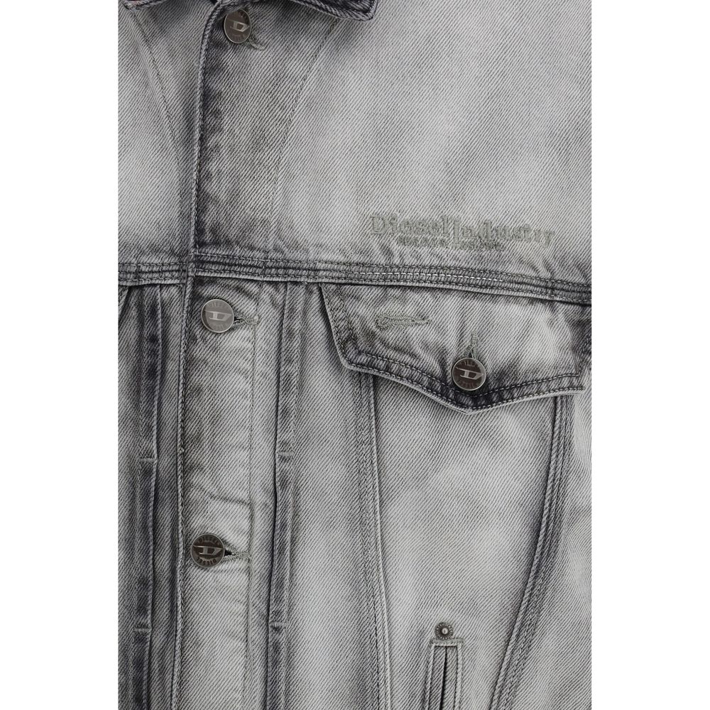 Gray Cotton Denim Jacket