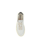 White Calf Leather Bos Taurus Sneakers