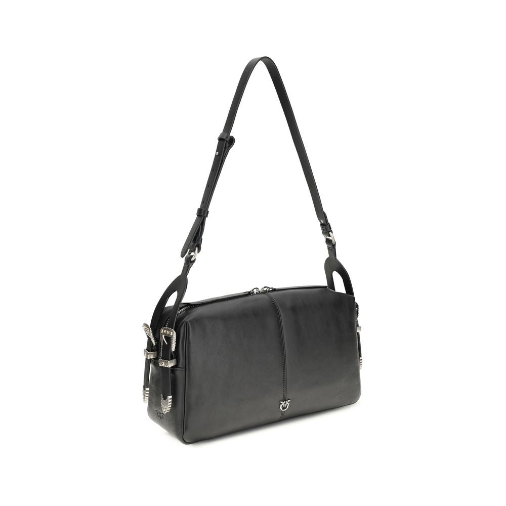 Black Calf Leather Bos Taurus Shoulder Bag