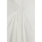 White Cotton Casual Dress