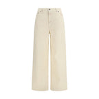 Bicolor Cotton Relaxed Fit Jeans