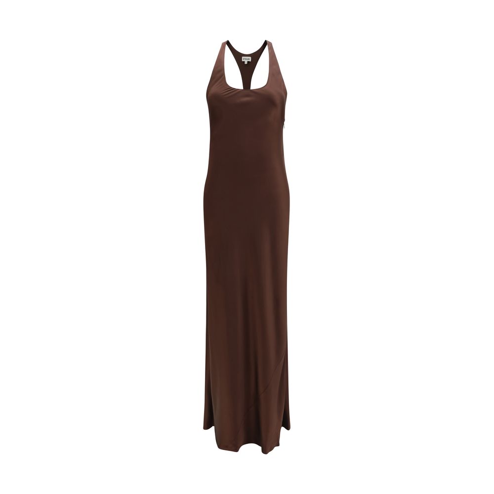 Brown Acetate Casual Dress